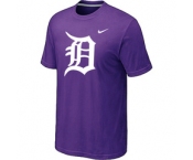 MLB Detroit Tigers Heathered Purple Nike Blended T-Shirt