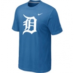MLB Detroit Tigers Heathered light Blue Nike Blended T-Shirt