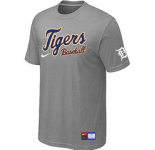 MLB Detroit Tigers L.Grey Nike Short Sleeve Practice T-Shirt