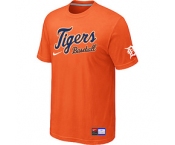 MLB Detroit Tigers Orange Nike Short Sleeve Practice T-Shirt