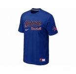 MLB Houston Astros Blue Nike Short Sleeve Practice T-Shirt