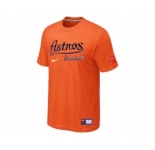 MLB Houston Astros Orange Nike Short Sleeve Practice T-Shirt