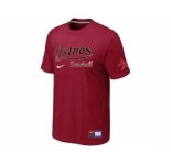 MLB Houston Astros Red Nike Short Sleeve Practice T-Shirt