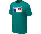 MLB Logo Heathered Nike Green Blended T-Shirt