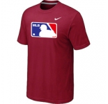 MLB Logo Heathered Nike Red Blended T-Shirt