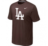 MLB Los Angeles Dodgers Nike Logo Legend Brown T-Shirt