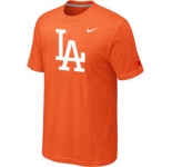 MLB Los Angeles Dodgers Nike Logo Legend Orange T-Shirt