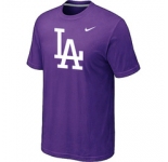 MLB Los Angeles Dodgers Nike Logo Legend Purple T-Shirt