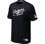 MLB Los Angeles Dodgers Nike Short Sleeve Practice T-Shirt light Black