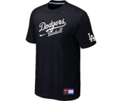 MLB Los Angeles Dodgers Nike Short Sleeve Practice T-Shirt light Black