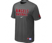 MLB Los Angeles of Anaheim D.Grey Nike Short Sleeve Practice T-Shirt