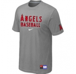 MLB Los Angeles of Anaheim L.Grey Nike Short Sleeve Practice T-Shirt