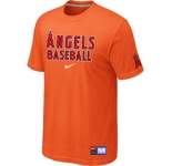 MLB Los Angeles of Anaheim Orange Nike Short Sleeve Practice T-Shirt