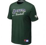 MLB Milwaukee Brewers D.Green Nike Short Sleeve Practice T-Shirt
