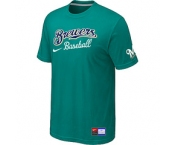 MLB Milwaukee Brewers Green Nike Short Sleeve Practice T-Shirt