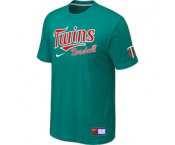 MLB Minnesota Twins Green Nike Short Sleeve Practice T-Shirt