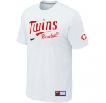 MLB Minnesota Twins White Nike Short Sleeve Practice T-Shirt