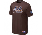 MLB New York Mets Brown Nike Short Sleeve Practice T-Shirt