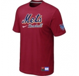 MLB New York Mets Red Nike Short Sleeve Practice T-Shirt