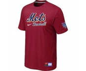 MLB New York Mets Red Nike Short Sleeve Practice T-Shirt