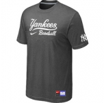 MLB New York Yankees D.Grey Nike Short Sleeve Practice T-Shirt