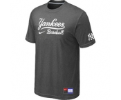 MLB New York Yankees D.Grey Nike Short Sleeve Practice T-Shirt