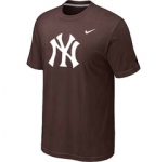MLB New York Yankees Heathered Brown Nike Blended T-Shirt