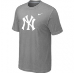 MLB New York Yankees Heathered L.Grey Nike Blended T-Shirt