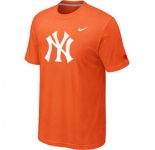 MLB New York Yankees Heathered Orange Nike Blended T-Shirt