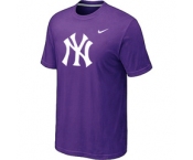 MLB New York Yankees Heathered Purple Nike Blended T-Shirt
