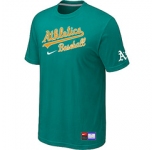 MLB Oakland Athletics Green Nike Short Sleeve Practice T-Shirt
