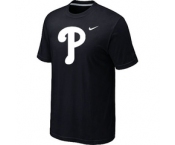 MLB Philadelphia Phillies Heathered Black Nike Blended T-Shirt