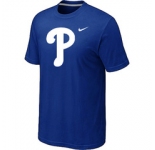 MLB Philadelphia Phillies Heathered Blue Nike Blended T-Shirt