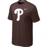 MLB Philadelphia Phillies Heathered Brown Nike Blended T-Shirt