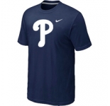 MLB Philadelphia Phillies Heathered D.Blue Nike Blended T-Shirt