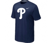 MLB Philadelphia Phillies Heathered D.Blue Nike Blended T-Shirt