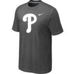 MLB Philadelphia Phillies Heathered D.Grey Nike Blended T-Shirt
