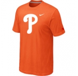 MLB Philadelphia Phillies Heathered Orange Nike Blended T-Shirt