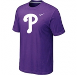 MLB Philadelphia Phillies Heathered Purple Nike Blended T-Shirt