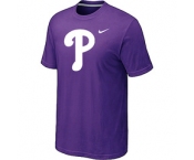 MLB Philadelphia Phillies Heathered Purple Nike Blended T-Shirt