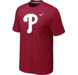 MLB Philadelphia Phillies Heathered Red Nike Blended T-Shirt