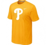 MLB Philadelphia Phillies Heathered Yellow Nike Blended T-Shirt
