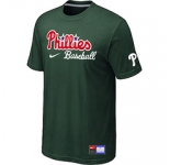 MLB Philadelphia Phillies Nike Short Sleeve Practice T-Shirt D.Green