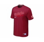 MLB Washington Nationals Red Nike Short Sleeve Practice T-Shirt