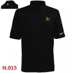 Nike Oakland Athletics 2014 Players Performance Polo -Black-3