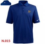 Nike Oakland Athletics 2014 Players Performance Polo -Blue-3