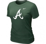 Women MLB Atlanta Braves D.Green Nike Blended T-Shirt