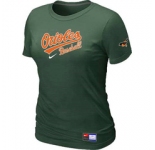 Women MLB Baltimore Orioles Nike D.Green Short Sleeve Practice T-Shirt