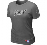 Women MLB Chicago White Sox Nike D.Grey Away Practice T-Shirt