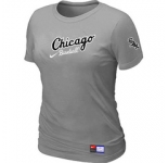 Women MLB Chicago White Sox Nike L.Grey Away Practice T-Shirt